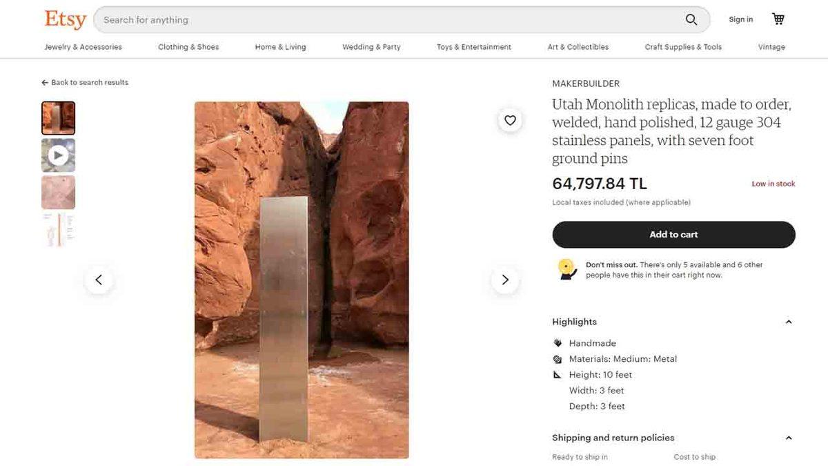 İnternette Uçuk Fiyatla Monolit Satışına Başlandı (350 Bin TL İsteyen Bile Var)