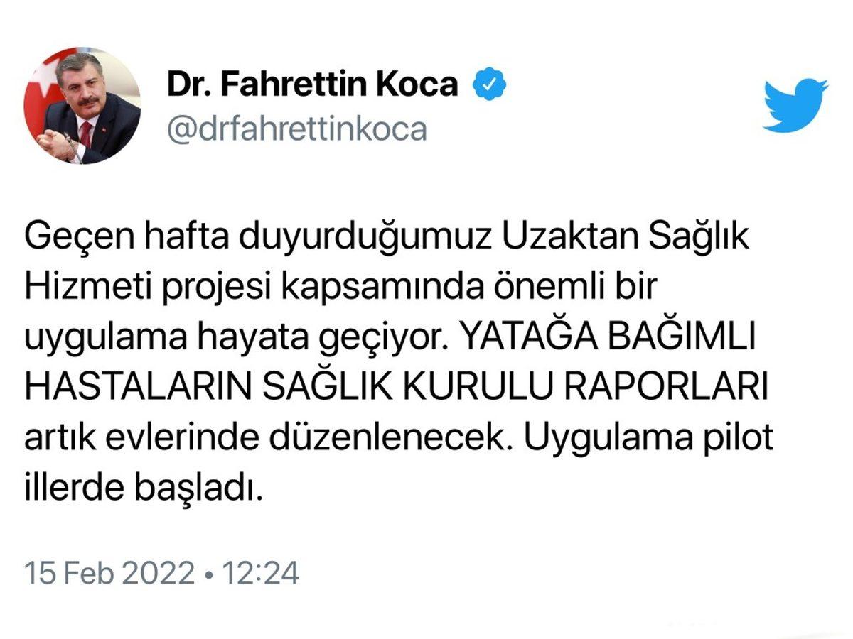 Evde Muayene İmkanı Sunan ’Uzaktan Sağlık Hizmetleri Uygulaması’ Başladı: Uygulanacak İlk Şehirler Belli Oldu