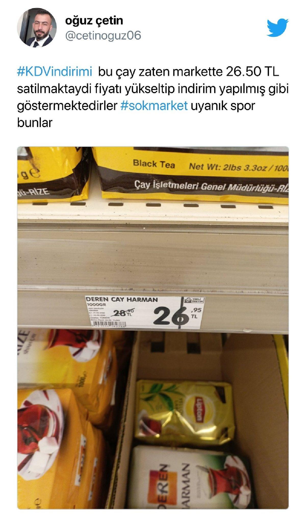 Zincir Marketlerdeki Fiyatlar KDV İndiriminden Sonra Değişmedi: Sosyal Medyada Tepkiler Çığ Gibi Büyüyor