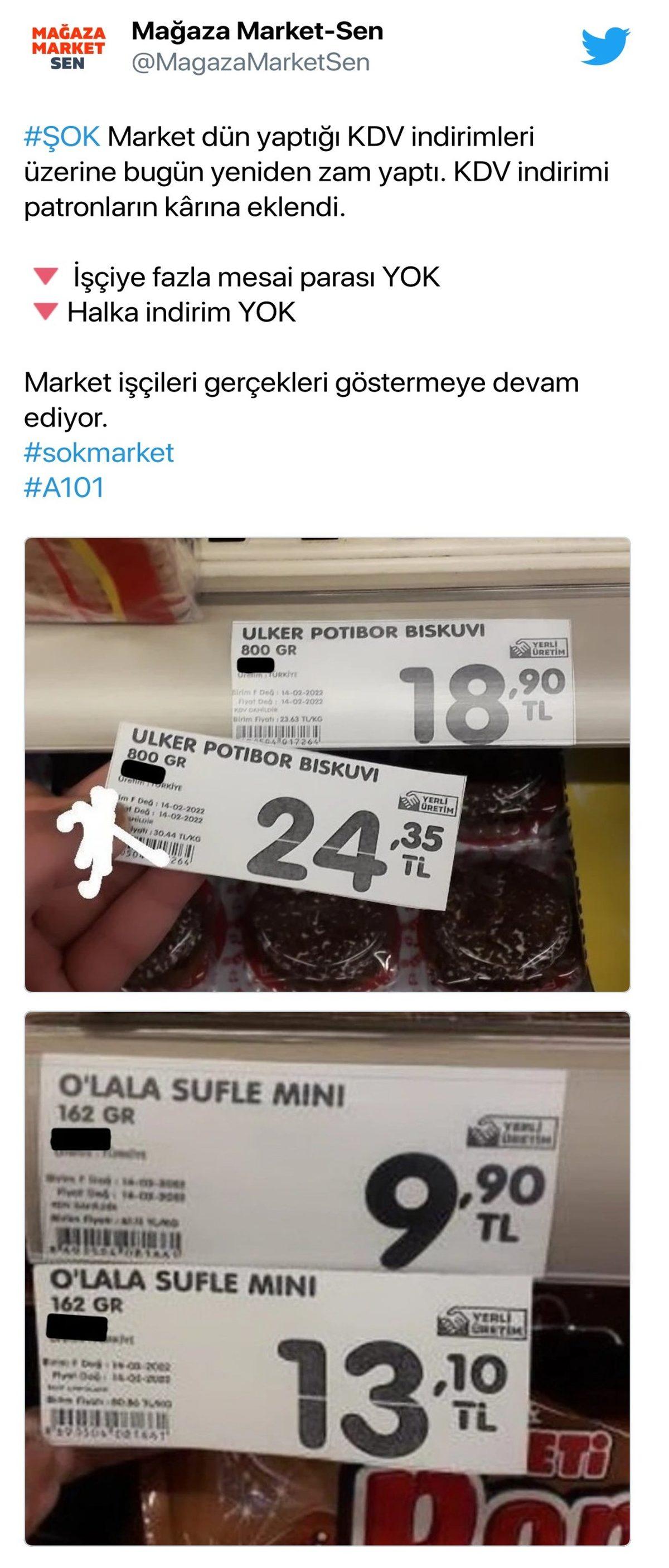 Zincir Marketlerdeki Fiyatlar KDV İndiriminden Sonra Değişmedi: Sosyal Medyada Tepkiler Çığ Gibi Büyüyor