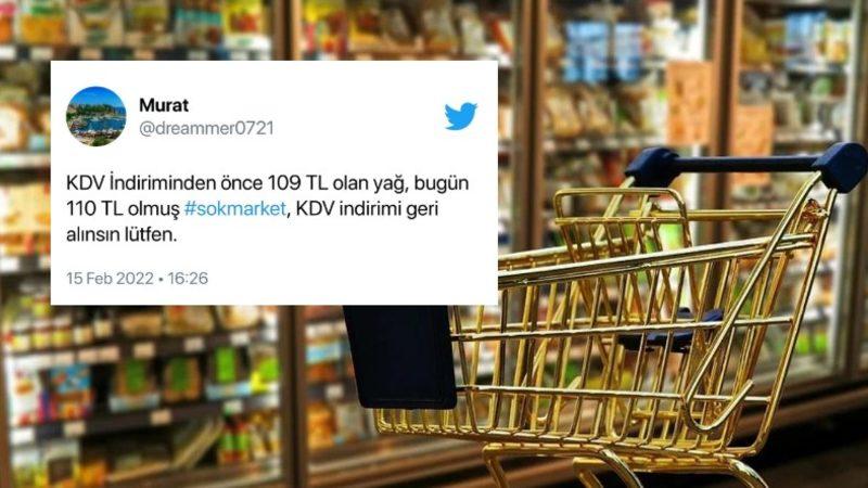 Zincir Marketlerdeki Fiyatlar KDV İndiriminden Sonra Değişmedi: Sosyal Medyada Tepkiler Çığ Gibi Büyüyor