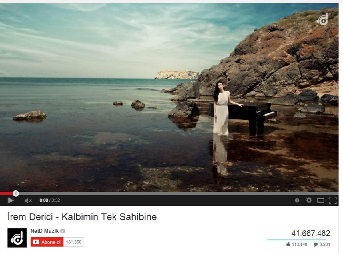 İrem Derici Youtube’da Yeni Rekorun Sahibi