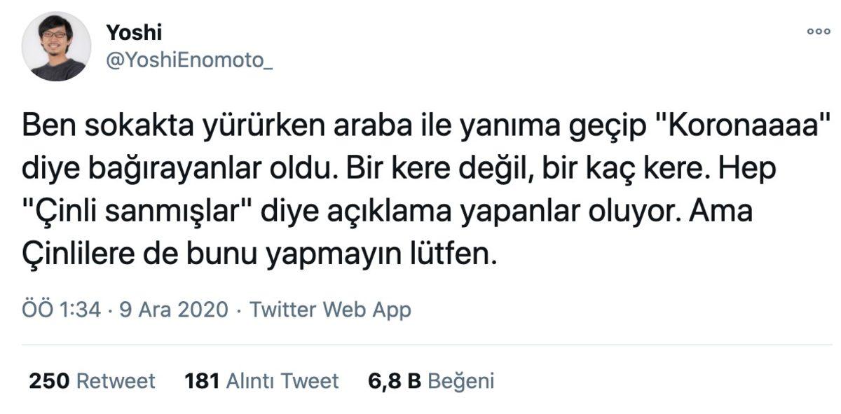 Türkiye’de Yaşayan Japon YouTuber’a Sözlü ’Koronavirüs’ Tacizi