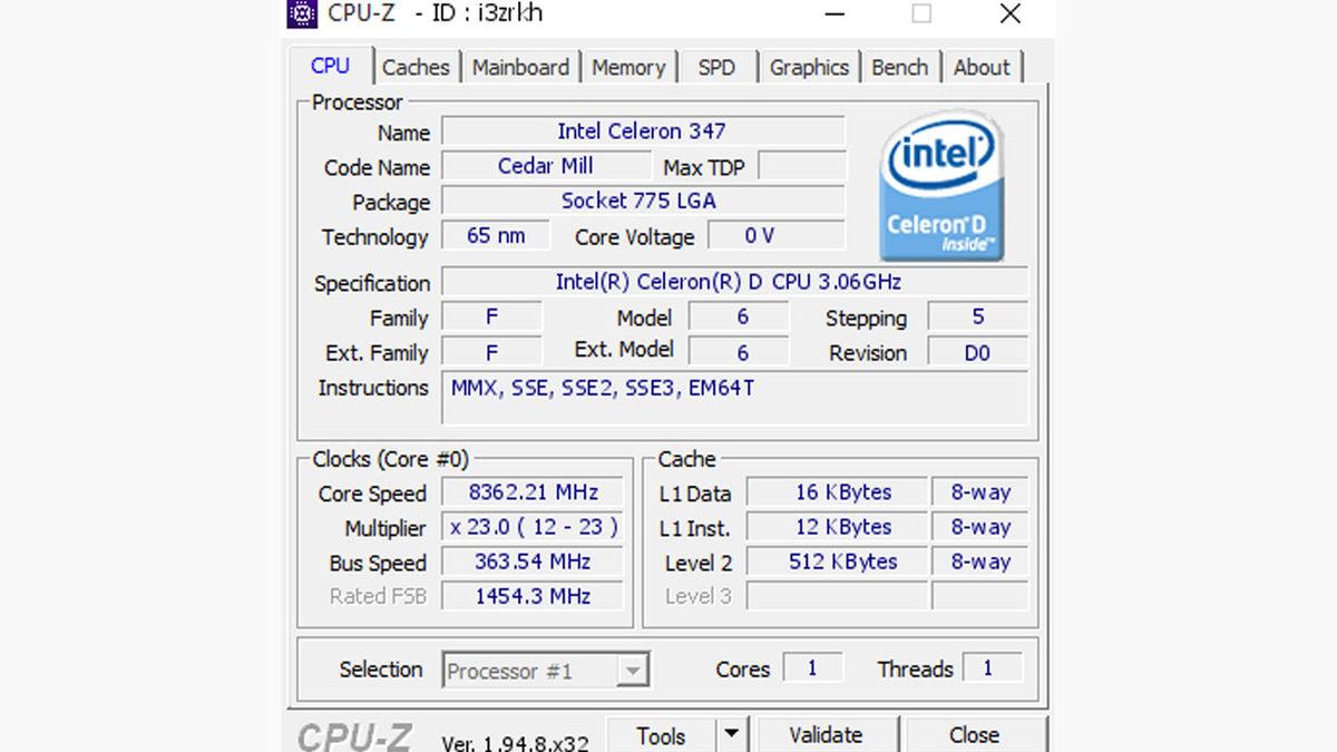 Intel’in 14 Yıllık Celeron İşlemcisi Overclock’la 8,3 GHz Frekansa Ulaştı