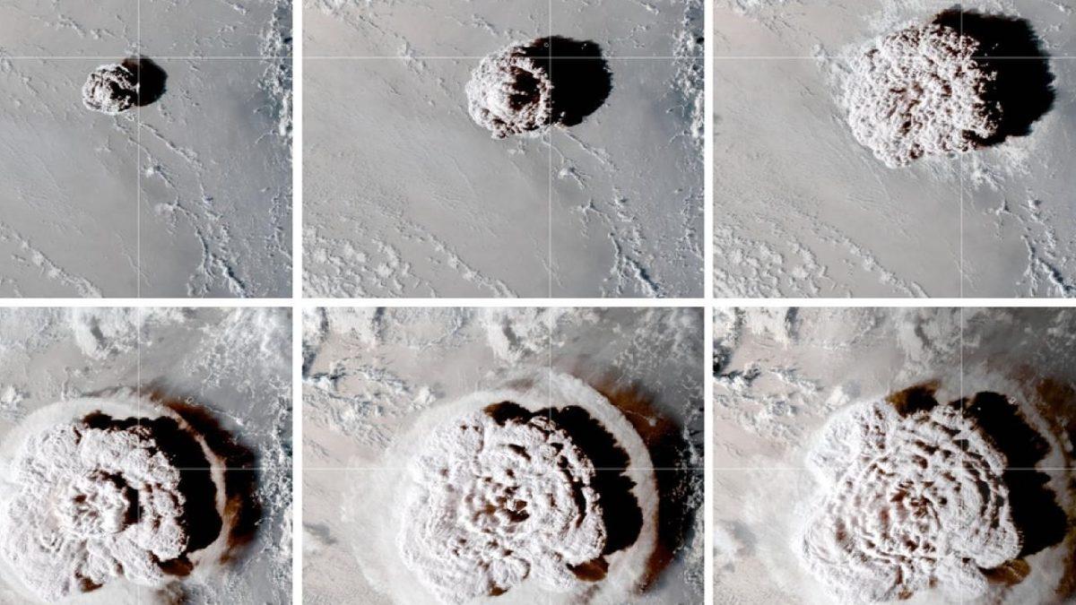 Hunga Tonga’da Yaşanan Volkanik Patlamanın Oluşturduğu Kül Bulutunun Mezosfere Kadar Yükseldiği Açıklandı