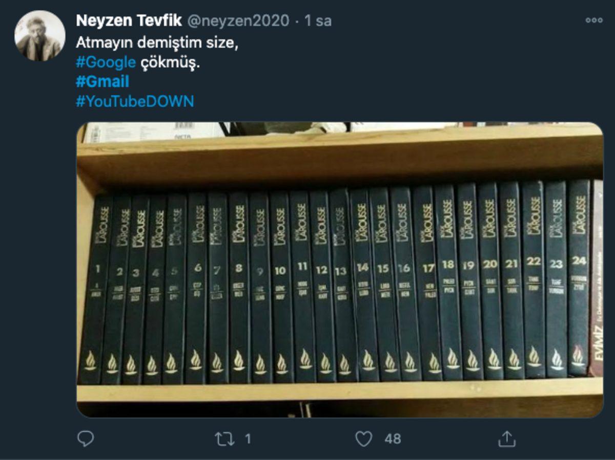 Google, YouTube ve Gmail’in Çökmesi ile İlgili Yapılan Birbirinden Komik Twitter Paylaşımları
