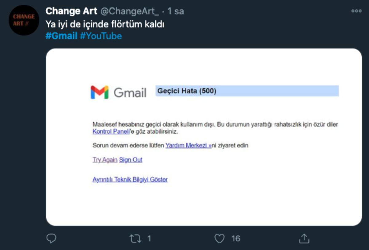 Google, YouTube ve Gmail’in Çökmesi ile İlgili Yapılan Birbirinden Komik Twitter Paylaşımları