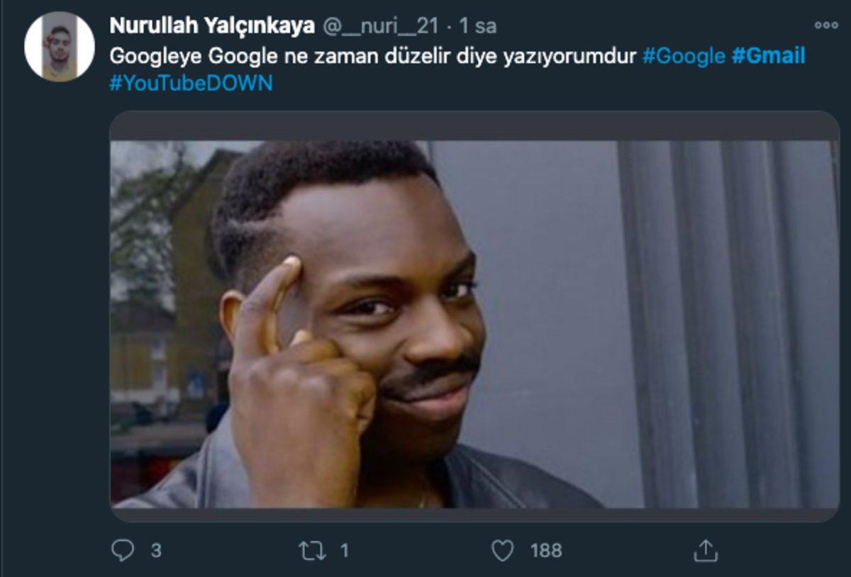 Google, YouTube ve Gmail’in Çökmesi ile İlgili Yapılan Birbirinden Komik Twitter Paylaşımları