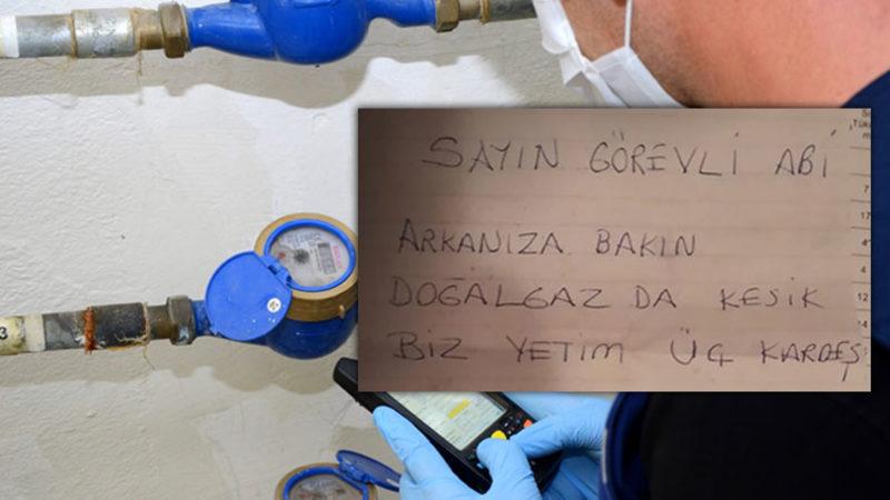 Üç Yetim Kardeşin Fatura Okuma Görevlisine Bıraktığı Yürekleri Dağlayan Not