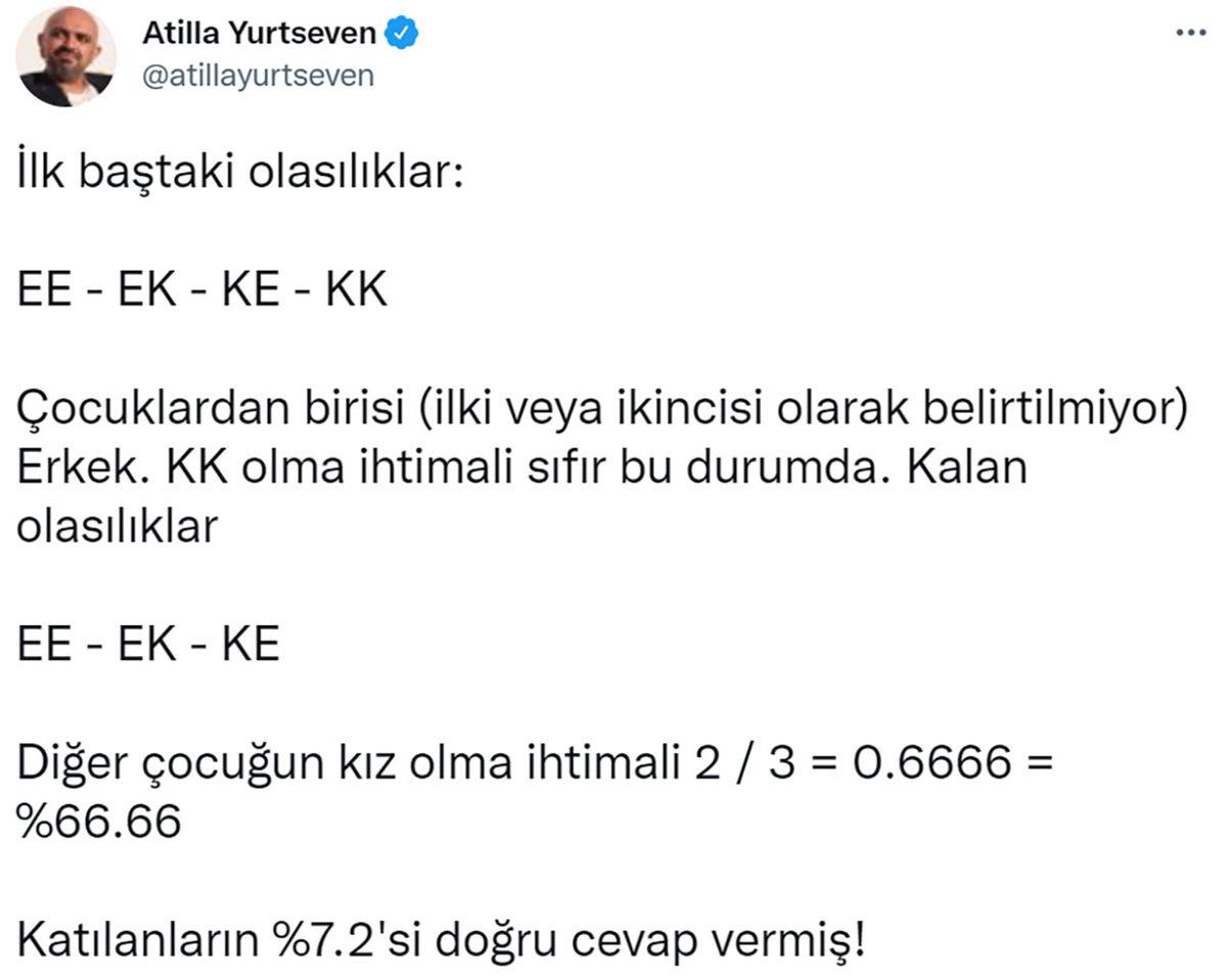Sosyal Medyada Neredeyse Herkesin Yanlış Cevapladığı Bu Matematik Sorusunu Sen Bilebilecek misin?