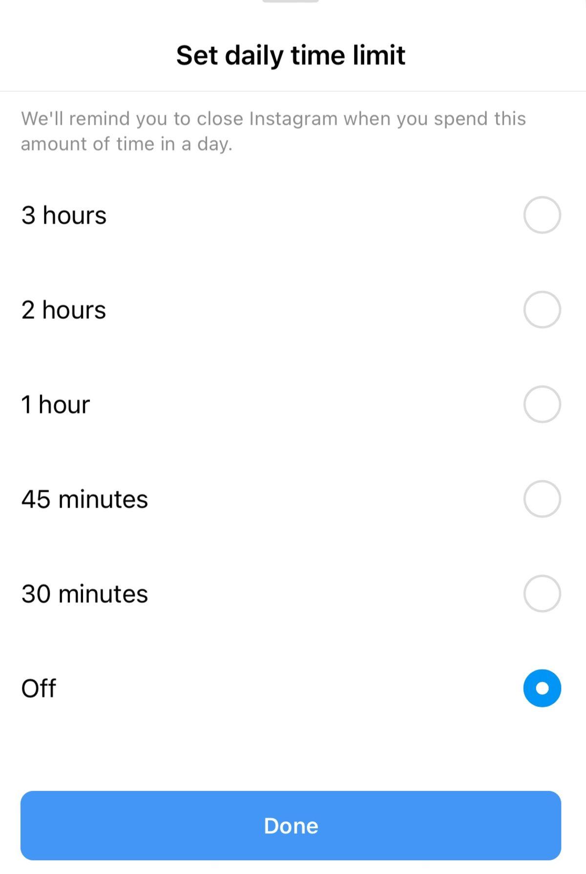Instagram’ın Günlük Kullanım Sınırı Seçenekleri Değişti: En Düşük Tercih 30 Dakika Oldu