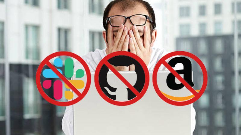 Slack, GitHub ve Amazon Web Services Dünya Genelinde Çöktü: Sorun Hâlâ Devam Ediyor