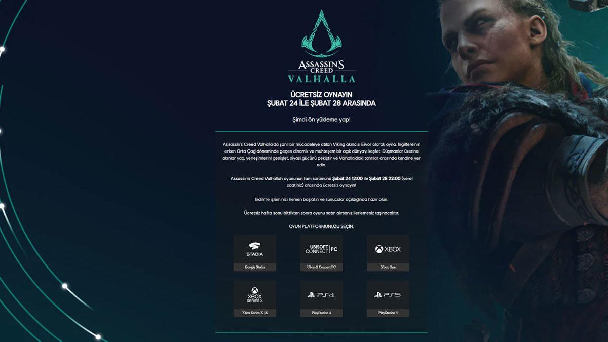 Assassin’s Creed Valhalla Kısa Süreliğine Tamamen Ücretsiz Oynanabilir Oldu! (Nasıl Oynanır?)