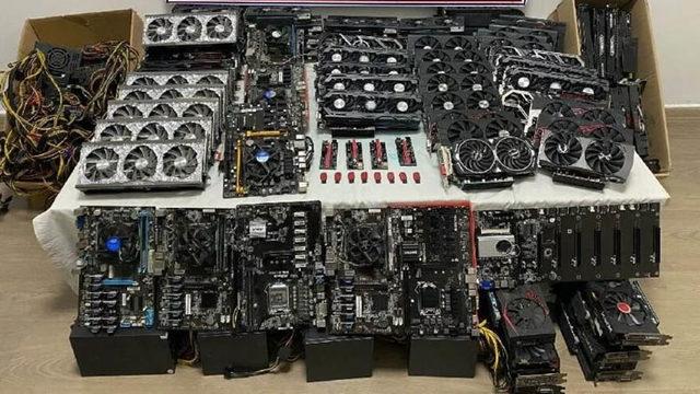 Mersin’de Yasadışı Kripto Para Madenciliğine Şafak Baskını: Milyonlarca Liralık Ekran Kartı ve İşlemci Ele Geçirildi