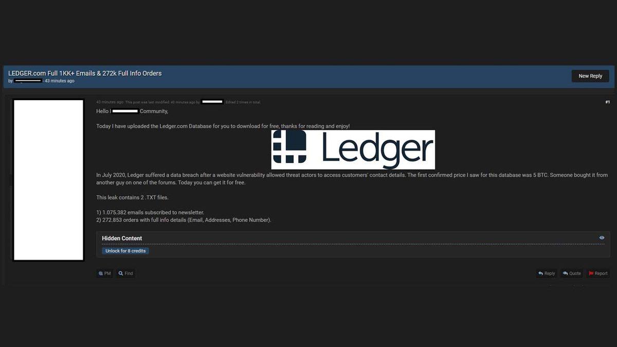 Kripto Para Cüzdanı Olan Ledger’ın Müşteri Bilgileri Çalındı
