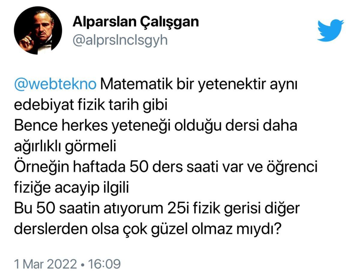 Milli Eğitim Bakanı Mahmut Özer’den Liselerdeki Alan Seçimine Sert Eleştiri: Sayısal, Eşit Ağırlık, Sözel Ayrımı Kalkıyor mu?