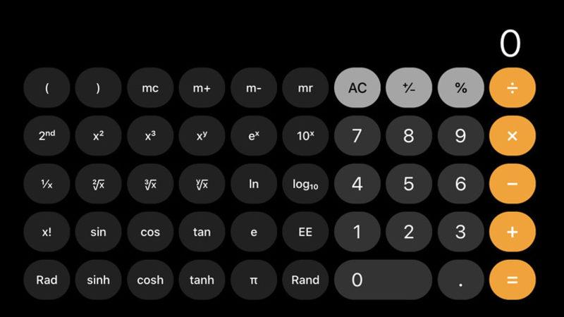 iOS’un Hesap Makinesinde 2008 Yılından Beri ’Bilimsel Mod’ Olduğunu Biliyor muydunuz?