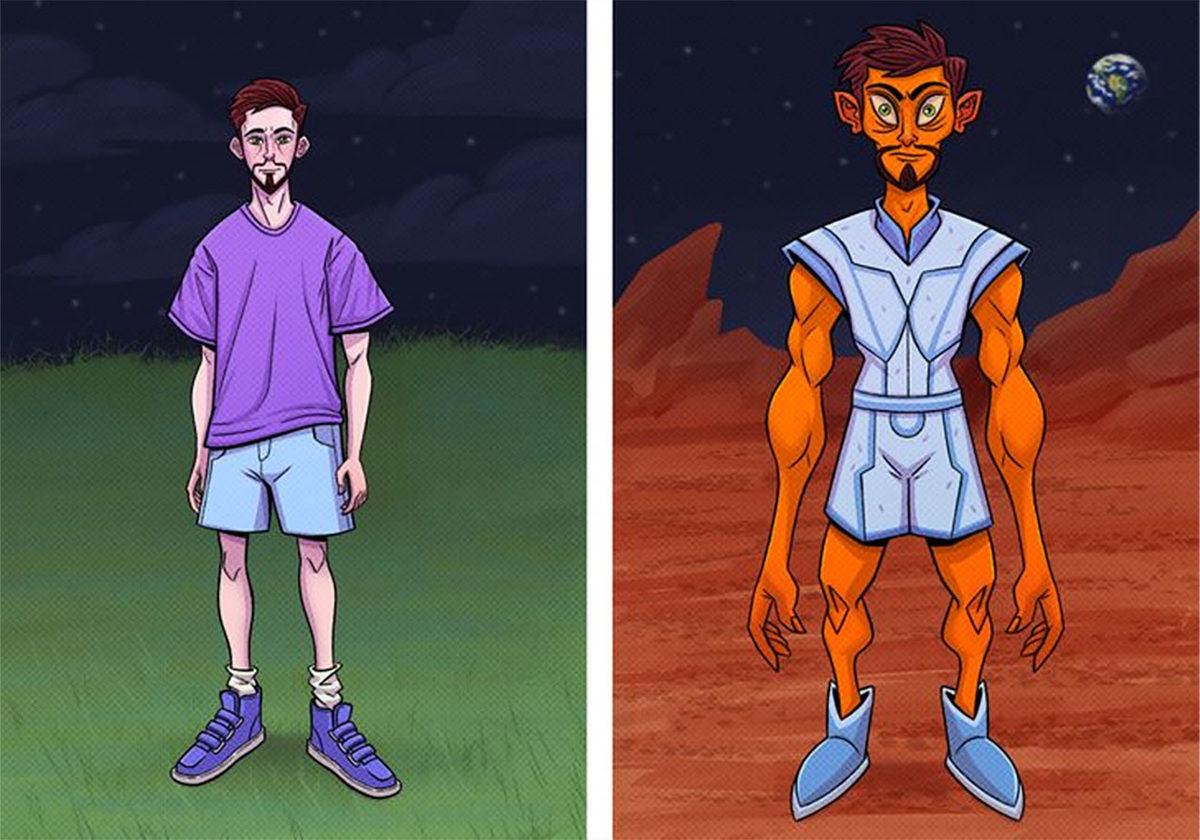 Dünya’da Değil de Diğer Gezegenlerde Yaşasaydık Vücudumuz İşte Böyle Görünecekti!