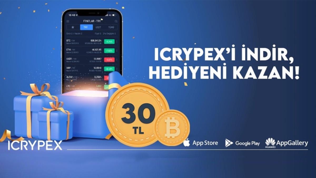 ICRYPEX’in Yeni Kullanıcılara 30 TL’lik Bitcoin Kampanyası Yoğun İstek Üzerine Uzatıldı