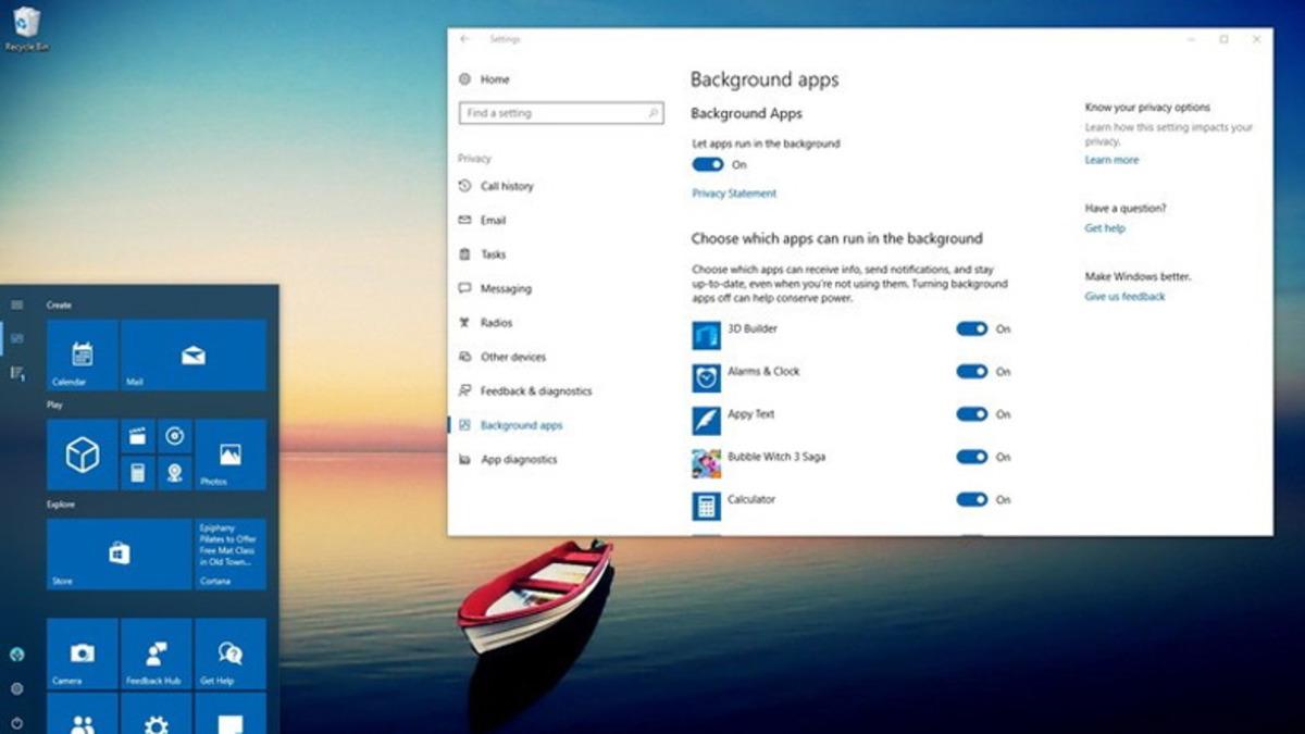 Windows 10’da Arka Planda Çalışan Programlar Nasıl Kapatılır?