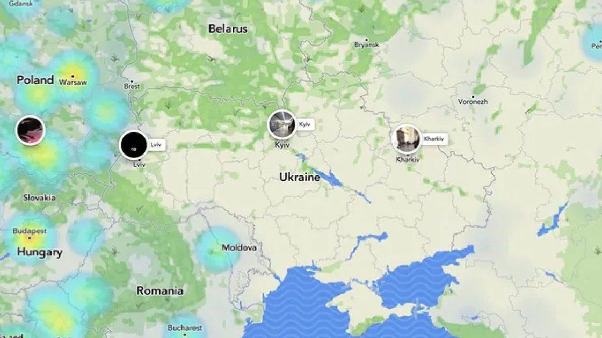 Snapchat, Kullanıcılarının Nerede Yoğun Olduğunu Gösteren Snap Map Özelliğini Ukrayna İçin Kapattı