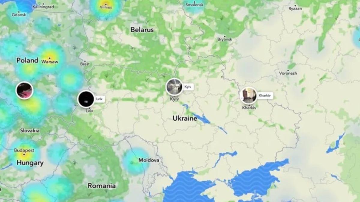 Snapchat, Kullanıcılarının Nerede Yoğun Olduğunu Gösteren Snap Map Özelliğini Ukrayna İçin Kapattı
