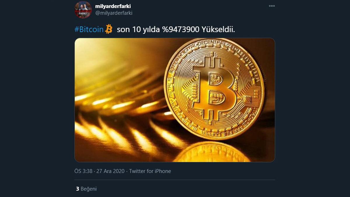 200 Bin TL’yi Geçip Rekor Kıran Bitcoin Hakkında Twitter’da Yapılan Paylaşımlar