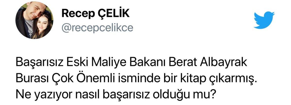 Eski Ekonomi Bakanı Berat Albayrak’ın 
