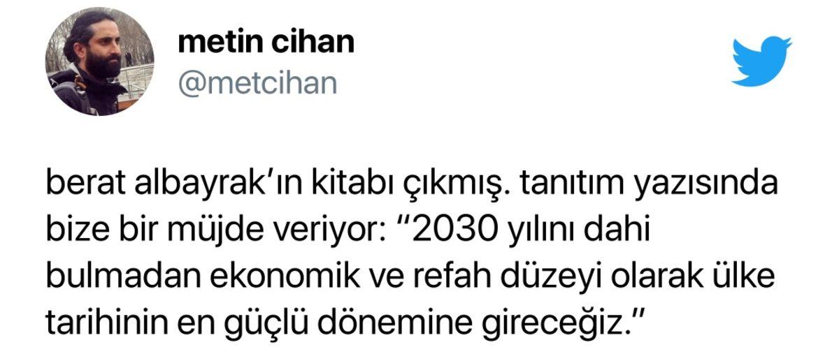Eski Ekonomi Bakanı Berat Albayrak’ın 