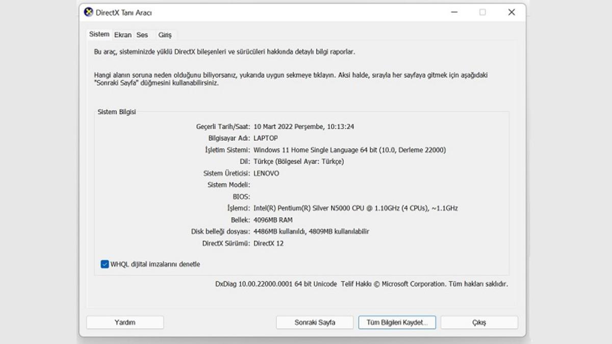Bilgisayarınızın Özelliklerini A’dan Z’ye Görebileceğiniz DxDiag Nedir, Ne İşe Yarar, Nasıl Açılır?