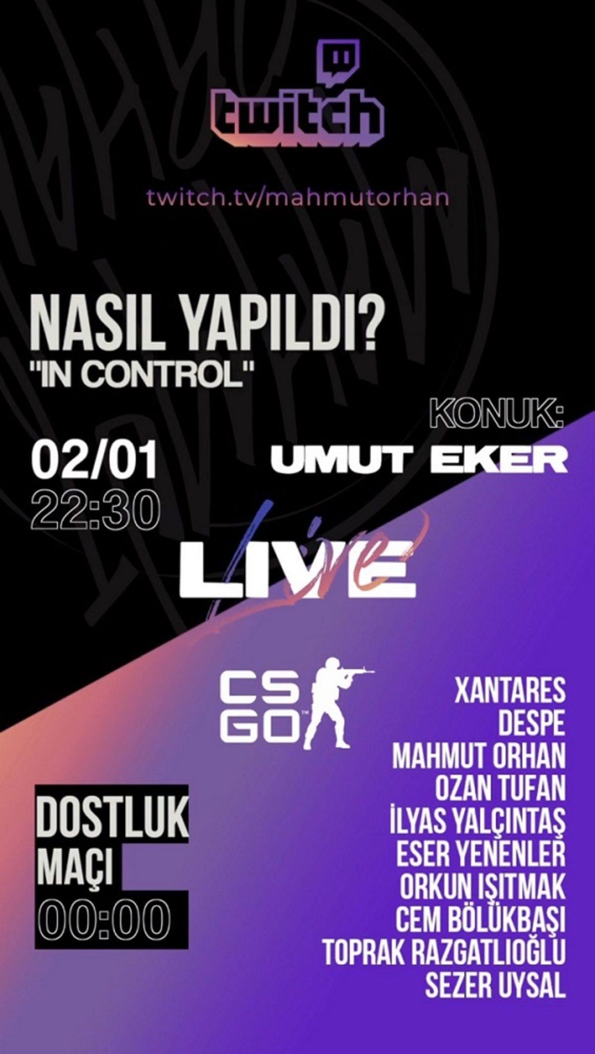 DJ Mahmut Orhan, Twitch Yayıncılığına Soyundu: İlk Yayını 2 Ocak 2021’de Olacak