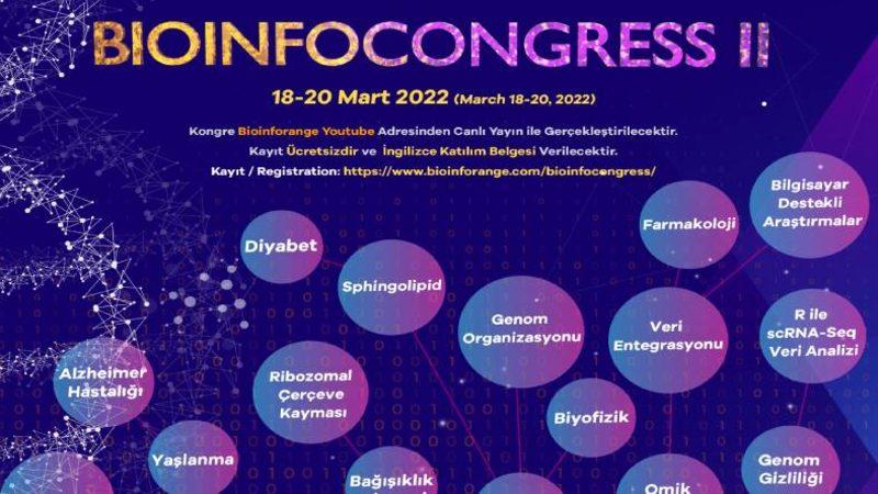 Birbirinden Değerli Bilim İnsanlarının Katılımıyla Gerçekleşecek Bioinfocongress II, 18 Mart’ta Başlıyor