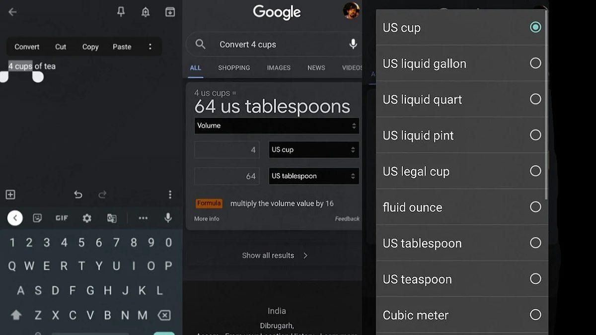 Android’in Akıllı Metin Seçimi Aracına ’Birim Dönüştürme’ Özelliği Eklendi