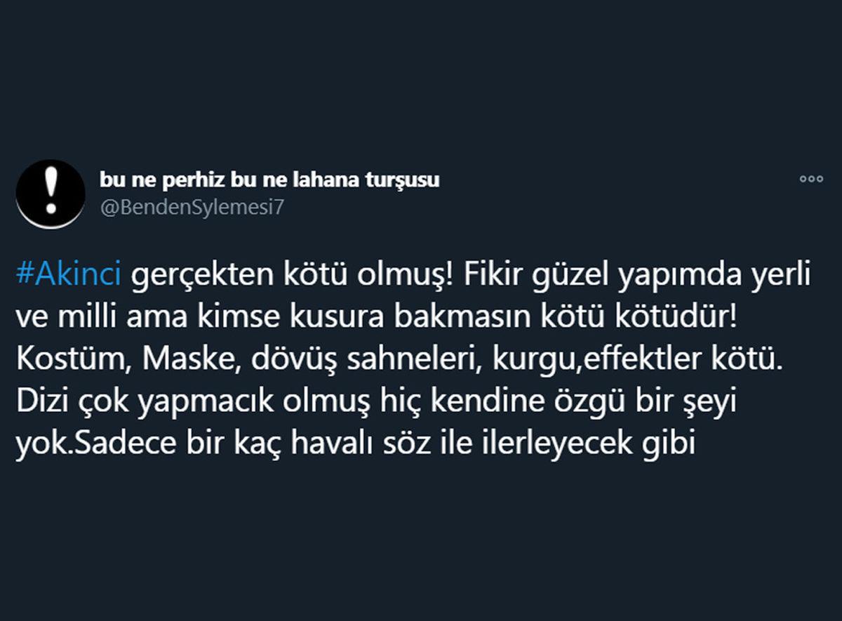 ATV’nin Süper Kahraman Dizisi Akıncı’ya Sosyal Medyadan Gelen Yorumlar