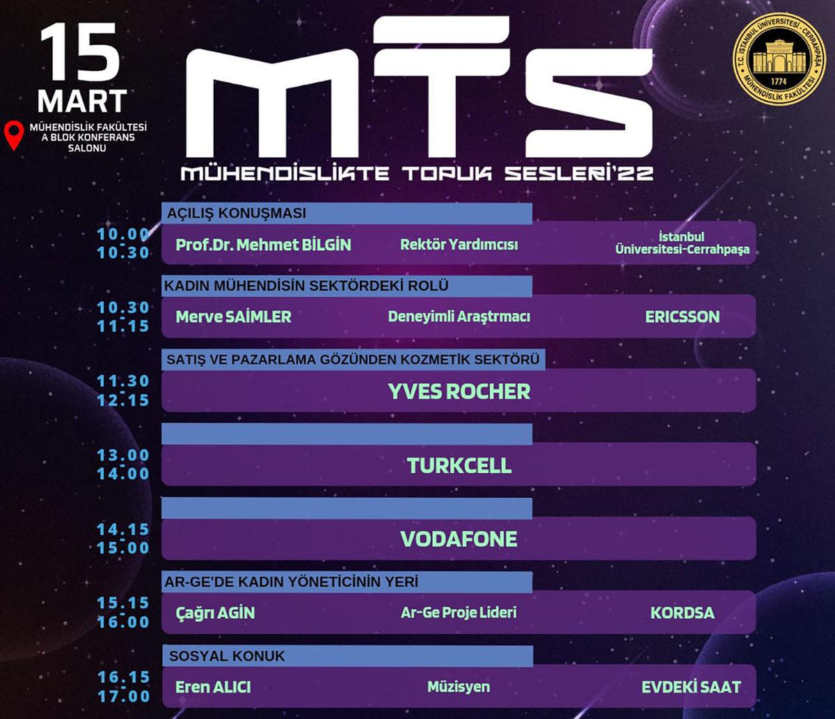 İstanbul Üniversitesi Tarafından Düzenlenen Mühendislikte Topuk Sesleri’22 Etkinliği 15 Mart’ta Başlıyor