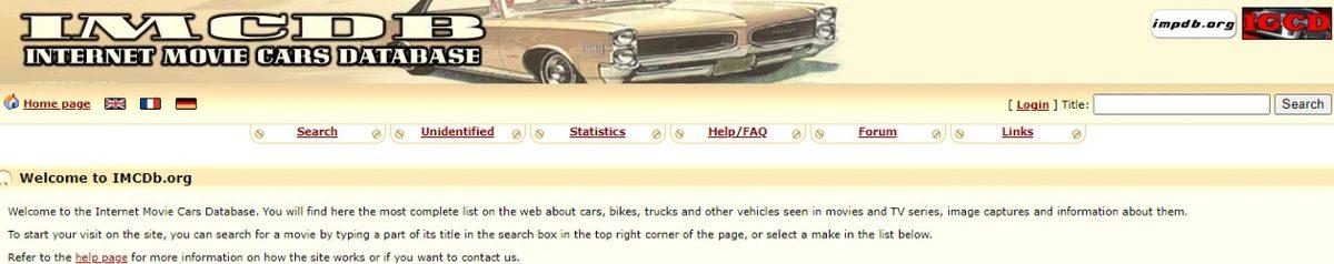 75 Bin Filmlik Dev Arşiviyle Filmlerde Kullanılan Arabaları Bulmanızı Sağlayan İnternet Sitesi