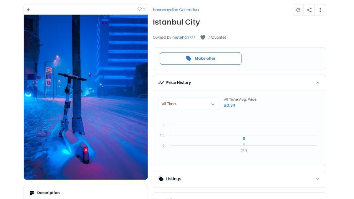 Sosyal Medyada Beğeni Yağmuruna Tutulan Karlar İçindeki Elektrikli Scooter Fotoğrafı NFT Oldu