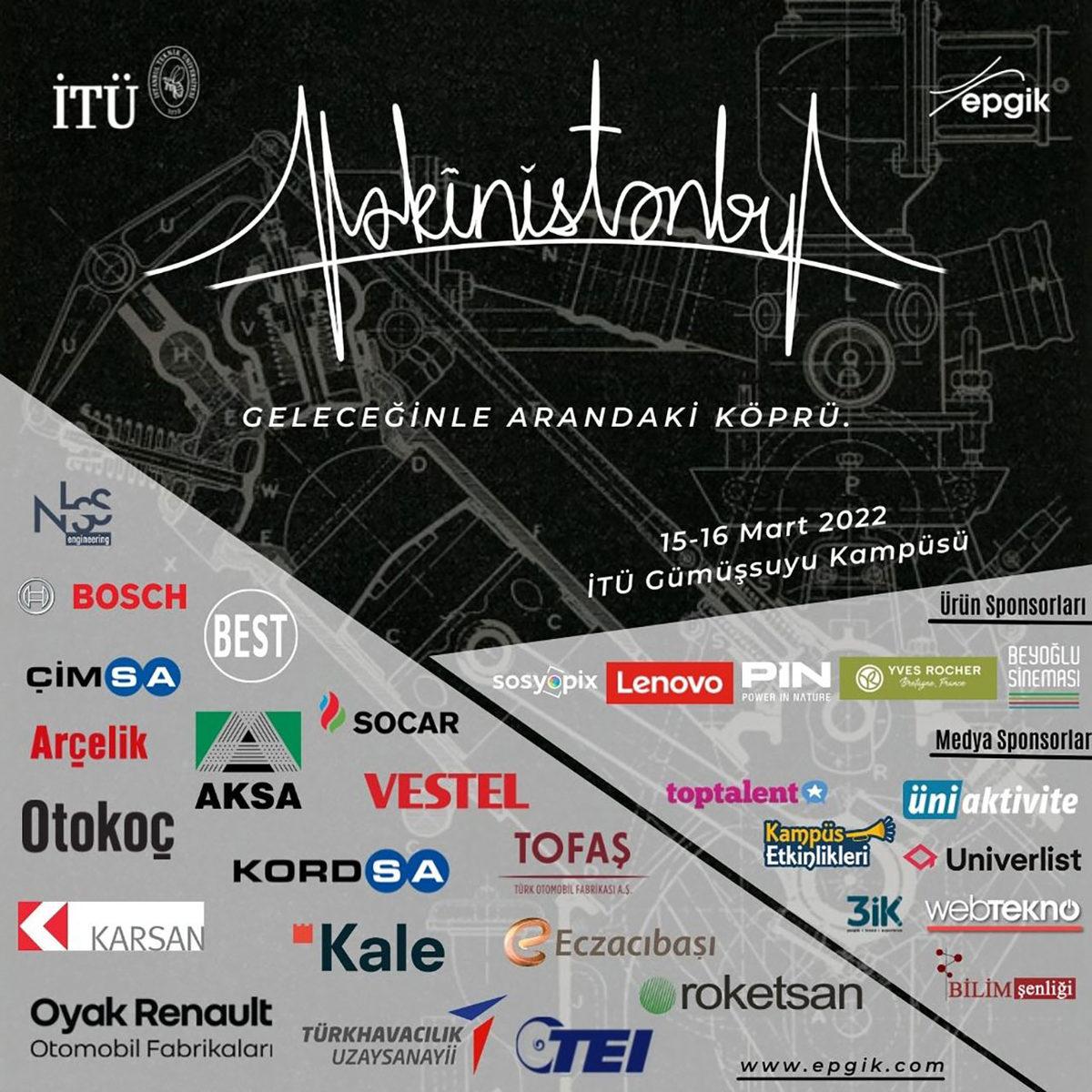 İstanbul Teknik Üniversite’nin Düzenlediği Makinistanbul, 15 Mart Tarihinde Başlıyor