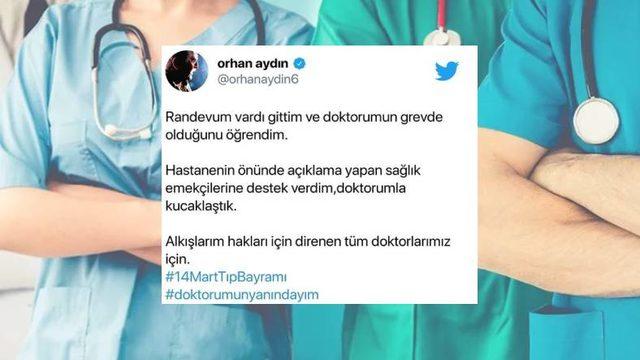 Grev Yapan Sağlık Çalışanları, Tıp Bayramında Sosyal Medyanın Gündeminde: İşte  Gelen Tepkiler