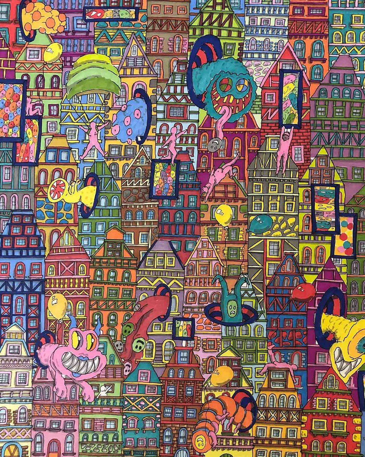 Bu Resimlere Yaklaştırdıkça Şok Edici Detaylar Görüyorsunuz: İşte Sanatçı Ezgi Topdağı’nın Hipnotize Edici 20 Eseri