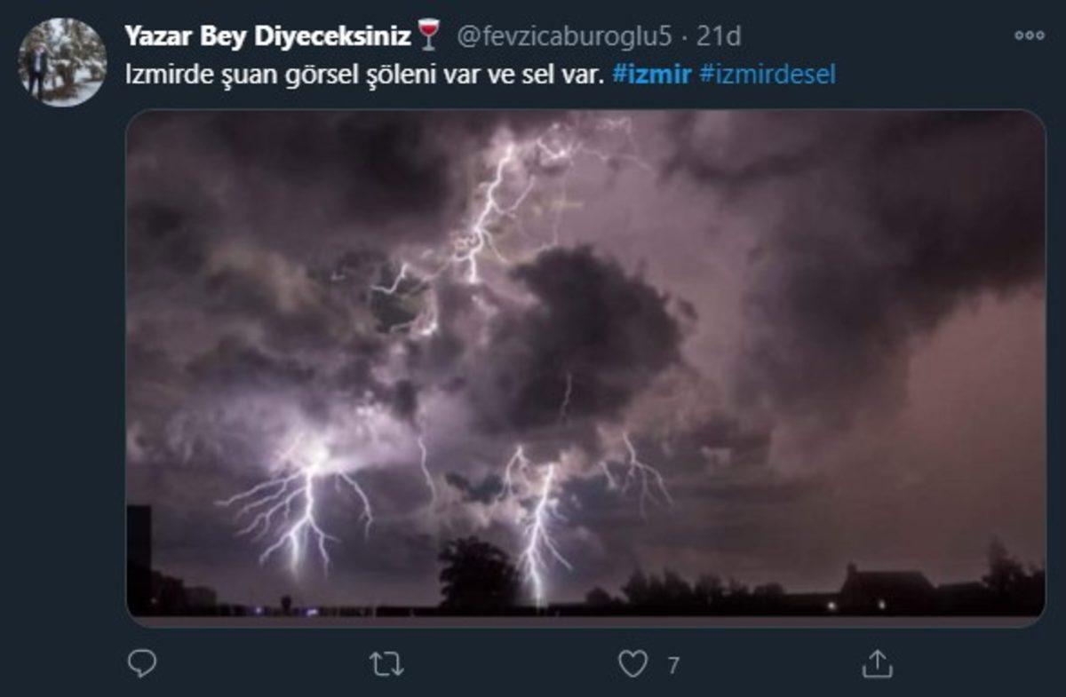 2021 Hızlı Başladı: İzmir’deki Şiddetli Gök Gürültülü Yağmurla İlgili Sosyal Medyada Yapılan Paylaşımlar