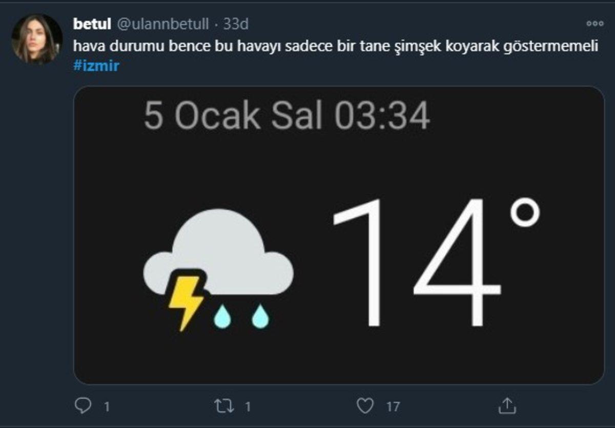 2021 Hızlı Başladı: İzmir’deki Şiddetli Gök Gürültülü Yağmurla İlgili Sosyal Medyada Yapılan Paylaşımlar