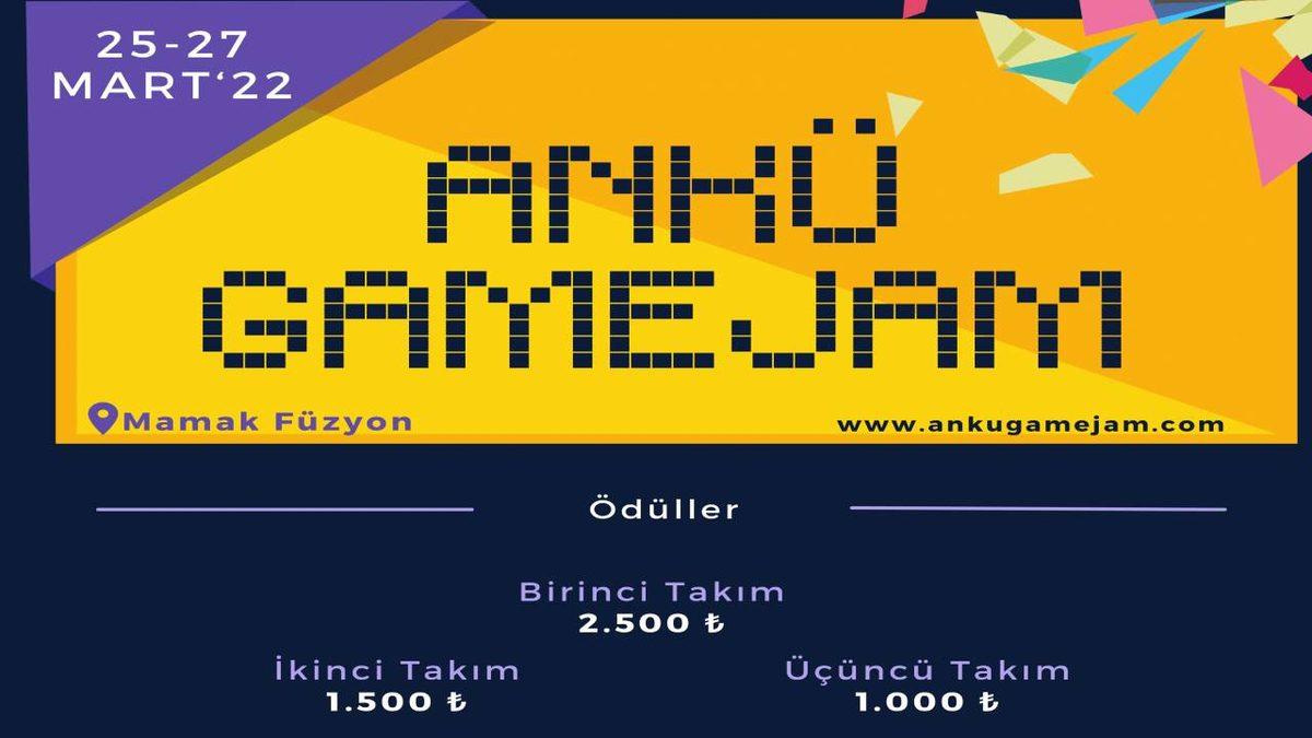 Ekibinizle Kendi Video Oyununuzu Geliştirerek Ödüller Kazanabileceğiniz Ankü Game Jam Yarışması Başlıyor!