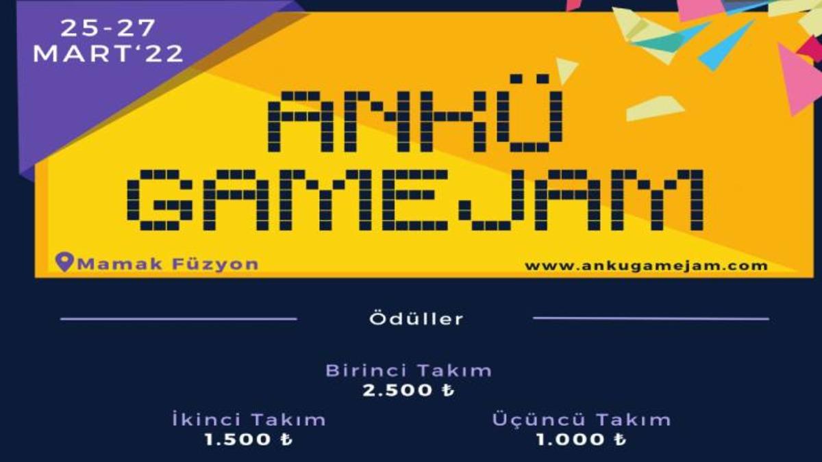 Ekibinizle Kendi Video Oyununuzu Geliştirerek Ödüller Kazanabileceğiniz Ankü Game Jam Yarışması Başlıyor!