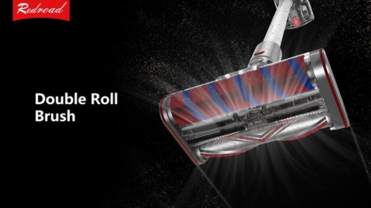 Çift Fırçasıyla Temizliği 4 Kat Verimli Hale Getiren Süpürge: Redroad V17