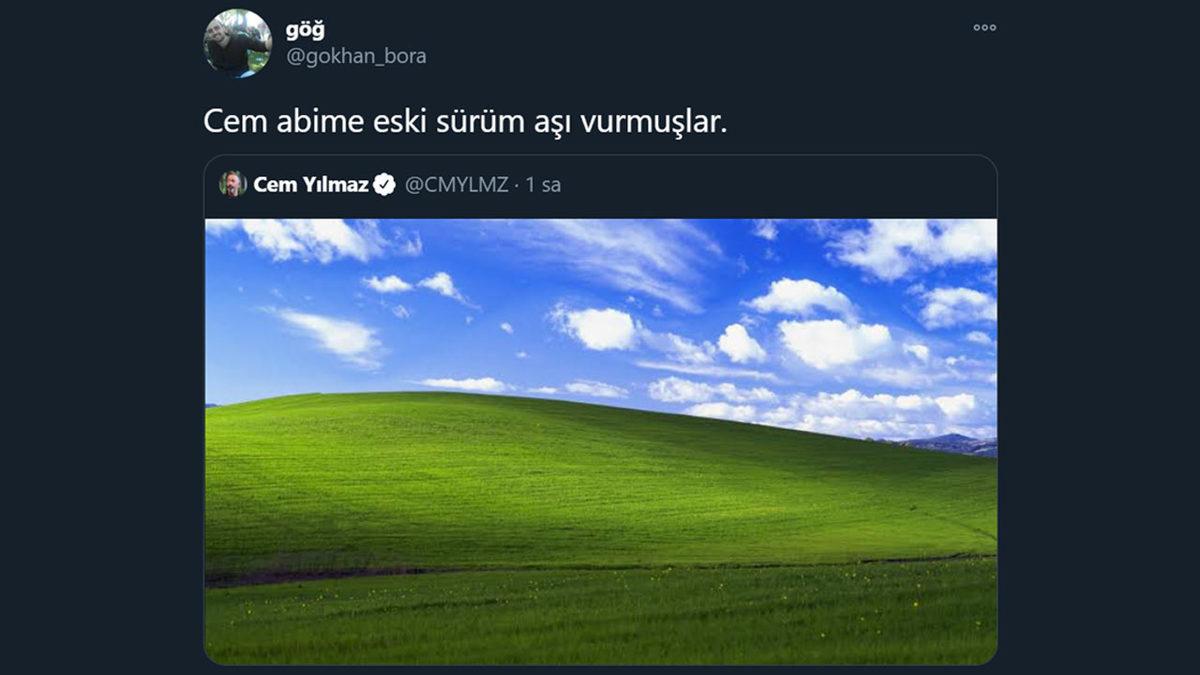 Cem Yılmaz’dan Aşıyla Çip Takma Olayına Windows XP’li Gönderme