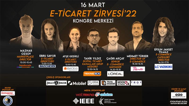 Gebze Teknik Üniversitesi’nin Düzenlediği E-Ticaret Zirvesi’22 Başlıyor