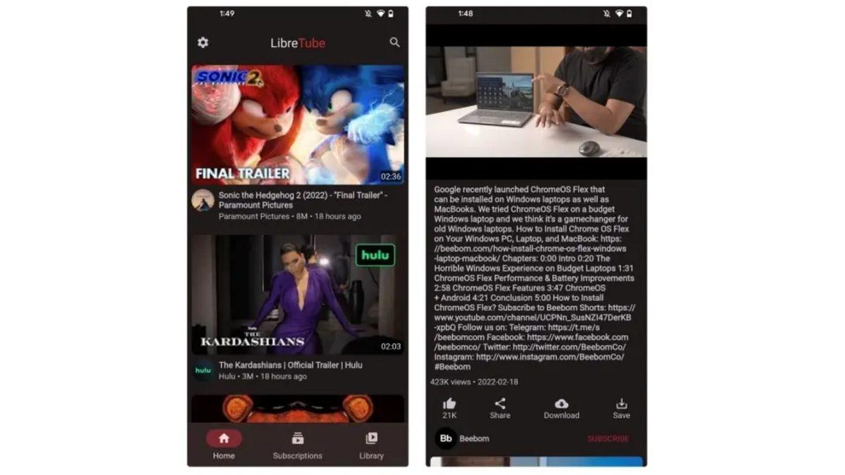 Kapanacağını Açıklayan YouTube Vanced Benzeri YouTube Videolarını Reklamsız İzleyebileceğiniz  6 Alternatif Uygulama