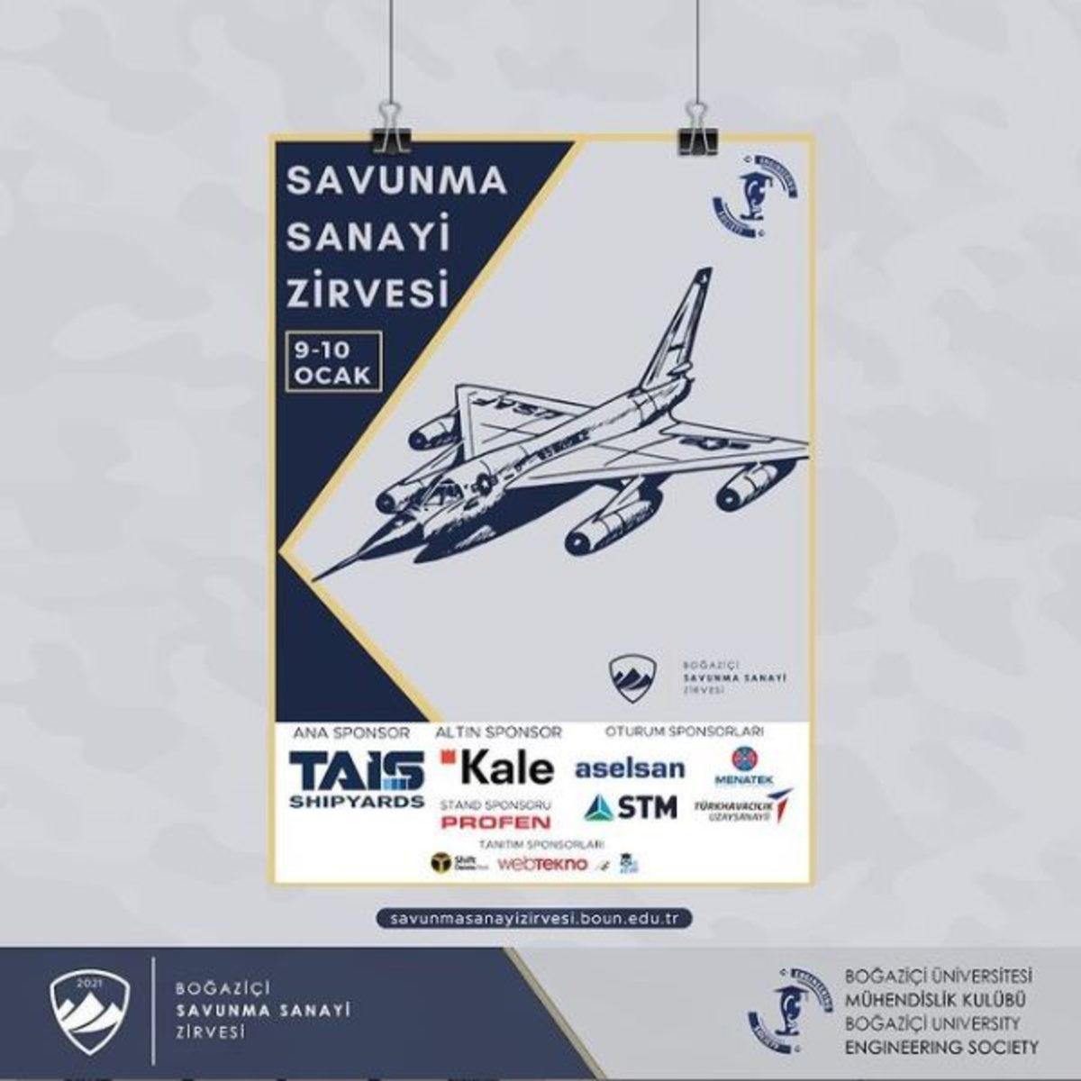Boğaziçi Savunma Sanayi Zirvesi, 9-10 Ocak’ta Çevrimiçi Gerçekleştirilecek