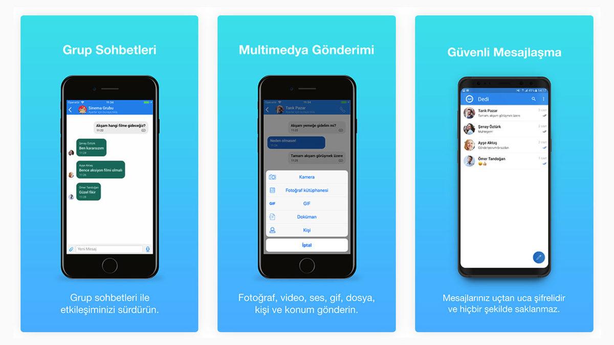 BTİDER’in WhatsApp Alternatifi Yerli Mesajlaşma Uygulaması: Dedi